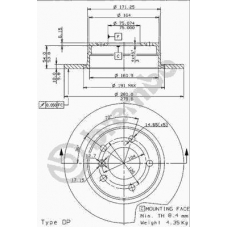 08.5366.24 BREMBO Тормозной диск