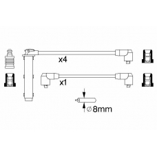 0 986 356 802 BOSCH Комплект проводов зажигания