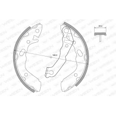 152-2386 WEEN Комплект тормозных колодок