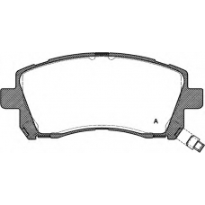 BPA0655.02 OPEN PARTS Комплект тормозных колодок, дисковый тормоз