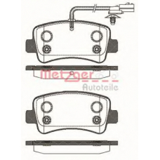 1439.01 METZGER Комплект тормозных колодок, дисковый тормоз