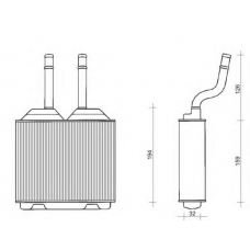 350218261000 MAGNETI MARELLI Теплообменник, отопление салона