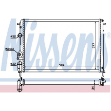63877 NISSENS Радиатор, охлаждение двигателя