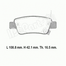 IBR-1494 IPS Parts Комплект тормозных колодок, дисковый тормоз