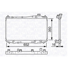 350213133800 MAGNETI MARELLI Радиатор, охлаждение двигателя