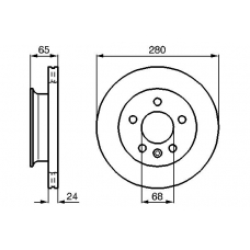 0 986 478 548 BOSCH Тормозной диск