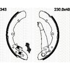 8100 29343 TRISCAN Комплект тормозных колодок
