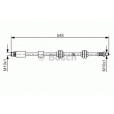 1 987 476 360 BOSCH Тормозной шланг