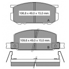 832301 Vema Комплект тормозных колодок, дисковый тормоз