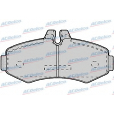 AC678681D AC Delco Комплект тормозных колодок, дисковый тормоз