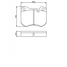 0 986 424 053 BOSCH Комплект тормозных колодок, дисковый тормоз