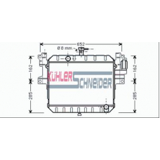 2600191 KUHLER SCHNEIDER Радиатор, охлаждение двигател