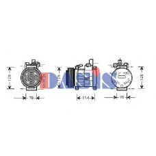 851005N AKS DASIS Компрессор, кондиционер