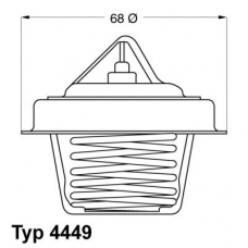 4449.84D WAHLER Термостат, охлаждающая жидкость