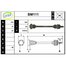 BM111 SERA Приводной вал