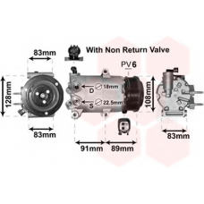 1800K588 VAN WEZEL Компрессор, кондиционер
