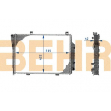 2108018 BEHR Radiator