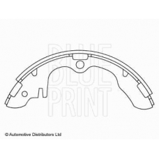 ADM54104 BLUE PRINT Комплект тормозных колодок