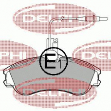 LP1607 DELPHI Комплект тормозных колодок, дисковый тормоз