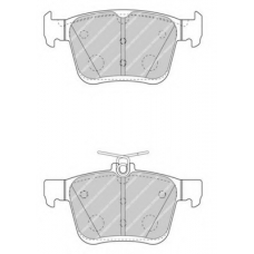 FDB4434 FERODO Комплект тормозных колодок, дисковый тормоз