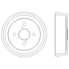 MBD230 MINTEX Тормозной барабан