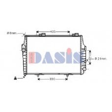 121390N AKS DASIS Радиатор, охлаждение двигателя