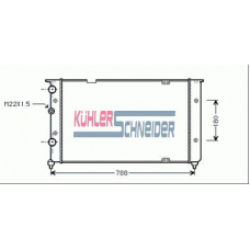 1310301 KUHLER SCHNEIDER Радиатор, охлаждение двигател