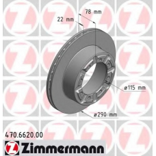 470.6620.00 ZIMMERMANN Тормозной диск