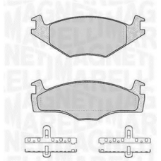 363916060394 MAGNETI MARELLI Комплект тормозных колодок, дисковый тормоз