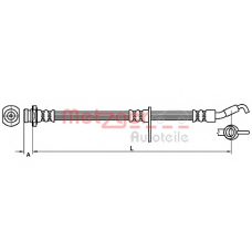4110490 METZGER Тормозной шланг