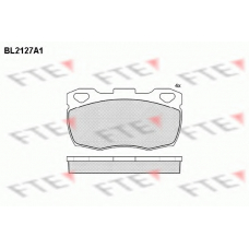 BL2127A1 FTE Комплект тормозных колодок, дисковый тормоз