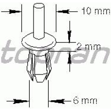 205 796 TOPRAN Распорная заклепка