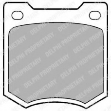 LP23 DELPHI Комплект тормозных колодок, дисковый тормоз