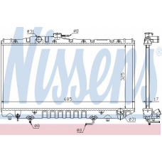 647361 NISSENS Радиатор, охлаждение двигателя
