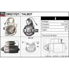 DRS1721 DELCO REMY Стартер