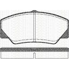 8110 16844 TRISCAN Комплект тормозных колодок, дисковый тормоз