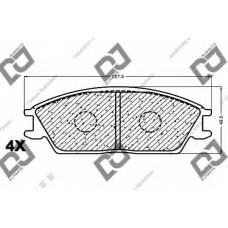 BP1168 DJ PARTS Комплект тормозных колодок, дисковый тормоз