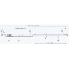 23 24 95-94 JOHNS Газовая пружина, крышка багажник