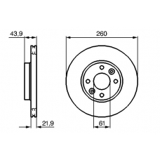 0 986 479 103 BOSCH Тормозной диск