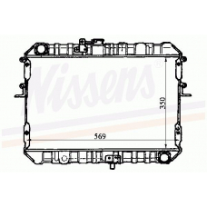 62381 NISSENS Радиатор, охлаждение двигателя
