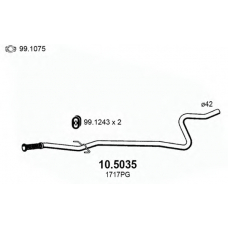 10.5035 ASSO Труба выхлопного газа