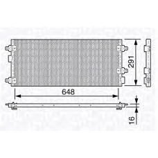 350203647000 MAGNETI MARELLI Конденсатор, кондиционер