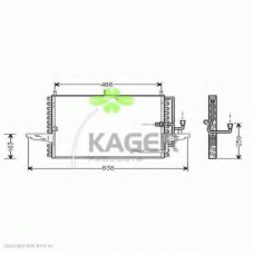 94-6274 KAGER Конденсатор, кондиционер