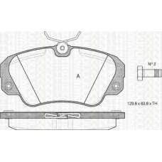 8110 24005 TRIDON Brake pads - front