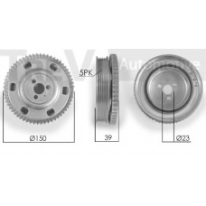 PC1155 TREVI AUTOMOTIVE Ременный шкив, коленчатый вал