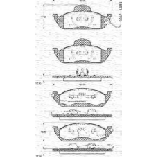 363702161099 MAGNETI MARELLI Комплект тормозных колодок, дисковый тормоз