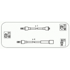 ODS249 JANMOR Комплект проводов зажигания