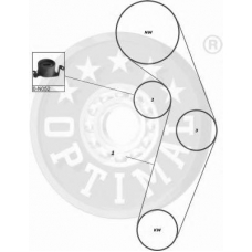 SK-1314 OPTIMAL Комплект ремня грм