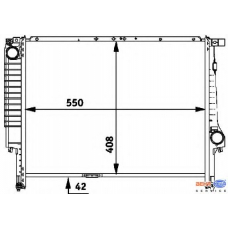 8MK 376 712-211 HELLA Радиатор, охлаждение двигателя