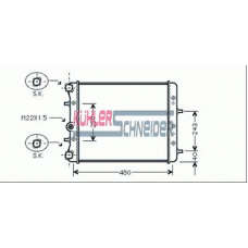 4811201 KUHLER SCHNEIDER Радиатор, охлаждение двигател